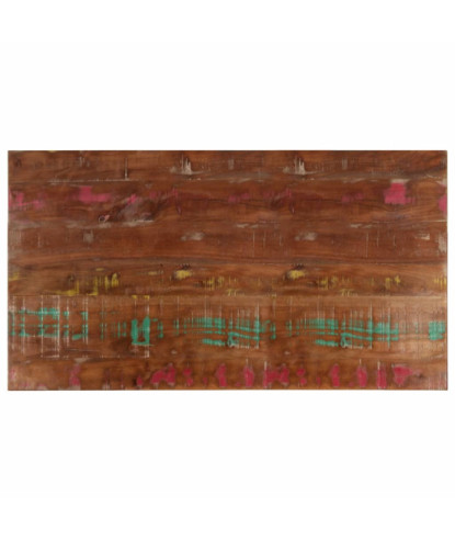 Blat de masă, 120x70x2,5cm, dreptunghiular, lemn reciclat - WOODBB972