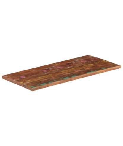 Blat de masă, 120x70x2,5cm, dreptunghiular, lemn reciclat - WOODBB972