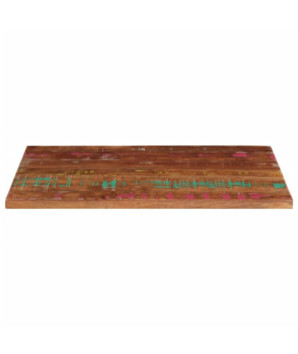 Blat de masă, 120x70x2,5cm, dreptunghiular, lemn reciclat - WOODBB972