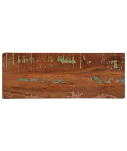 Blat masă rustic din lemn masiv reciclat, dreptunghiulară, 70x30x3,8 cm, handmade