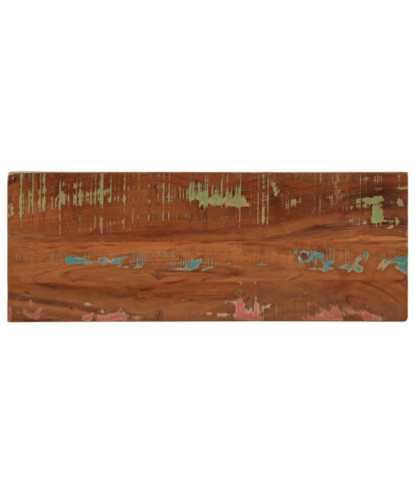Blat masă rustic din lemn masiv reciclat, dreptunghiulară, 90x30x3,8 cm, handmade
