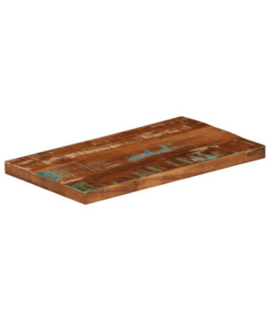 Blat masă rustic din lemn masiv reciclat, dreptunghiulară, 40x30x3,8 cm, handmade