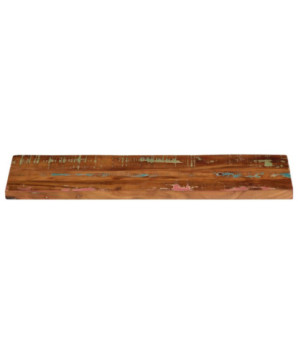 Blat masă rustic din lemn masiv reciclat, dreptunghiulară, 90x40x3,8 cm, handmade