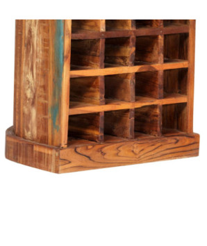 Dulap de vinuri, 50 x 40 x 180 cm, lemn reciclat, cu aspect vintage - WOODBB994