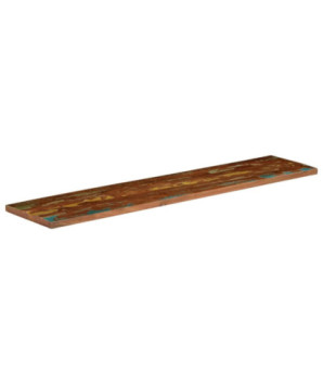 Blat masă rustic din lemn masiv reciclat, dreptunghiulară, 180x20x3,8 cm, handmade