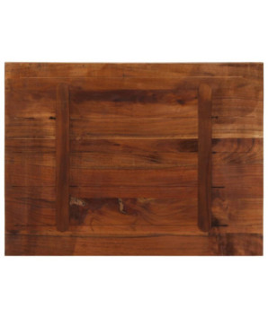 Blat de masă, 80x60x3,8 cm, dreptunghiular, lemn reciclat - WOODBB1005