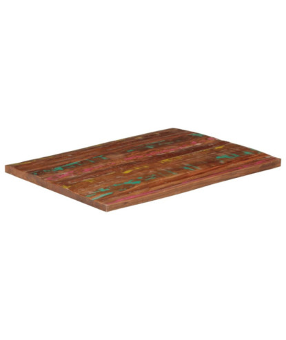Blat de masă, 90x80x3,8 cm, dreptunghiular, lemn reciclat - WOODBB1006