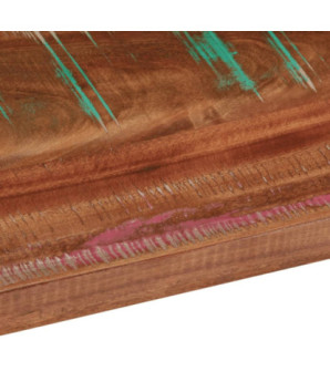 Blat de masă, 90x80x3,8 cm, dreptunghiular, lemn reciclat - WOODBB1006