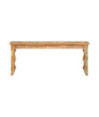 Bancă solidă din lemn reciclat, 110x35x45 cm, cu aspect antichizat - WOODBB119 Bancă solidă din lemn reciclat, 110x35x45 cm, cu aspect antichizat - WOODBB119