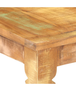 Bancă solidă din lemn reciclat, 110x35x45 cm, cu aspect antichizat - WOODBB119