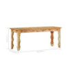 Bancă solidă din lemn reciclat, 110x35x45 cm, cu aspect antichizat - WOODBB119 Bancă solidă din lemn reciclat, 110x35x45 cm, cu aspect antichizat - WOODBB119