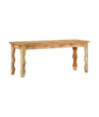 Bancă solidă din lemn reciclat, 110x35x45 cm, cu aspect antichizat - WOODBB119 Bancă solidă din lemn reciclat, 110x35x45 cm, cu aspect antichizat - WOODBB119