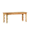 Bancă solidă din lemn reciclat, 110x35x45 cm, cu aspect antichizat - WOODBB119 Bancă solidă din lemn reciclat, 110x35x45 cm, cu aspect antichizat - WOODBB119