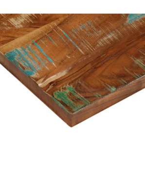 Blat masă rustic din lemn masiv reciclat, dreptunghiulară, 50 x 40 x 2,5 cm, handmade