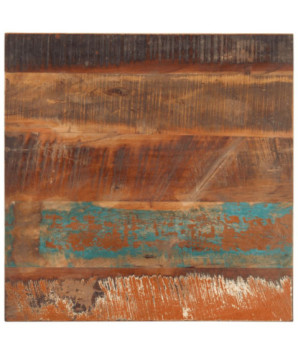 Blat masă rustic din lemn masiv reciclat, pătrată, 60 x 60 cm