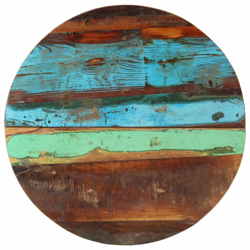 Blat masă rustic din lemn masiv reciclat, rotundă, 60 cm Blat masă rustic din lemn masiv reciclat, rotundă, 60 cm