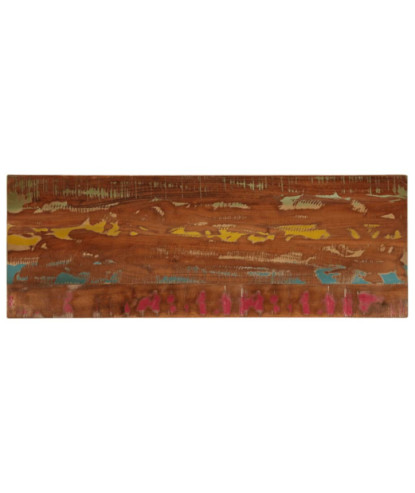 Blat de masă, 140x60x2,5cm, dreptunghiular, lemn reciclat - WOODBB1041