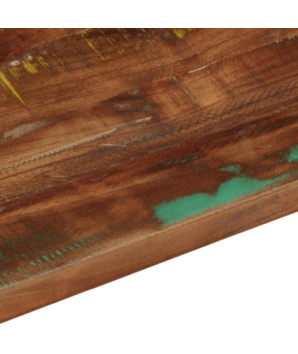 Blat de masă, 140x60x2,5cm, dreptunghiular, lemn reciclat - WOODBB1041