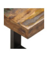 Bancă, 110 cm, lemn reciclat și oțel, cu aspect industrial - WOODBB122 Bancă, 110 cm, lemn reciclat și oțel, cu aspect industrial - WOODBB122