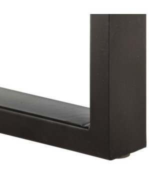 Bancă, 110 cm, lemn reciclat și oțel, cu aspect industrial - WOODBB122