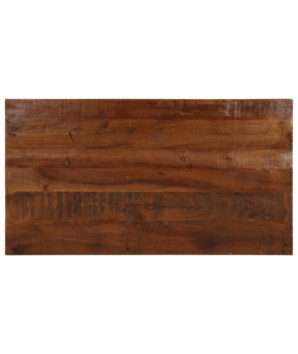 Blat masă rustic din lemn masiv reciclat, dreptunghiulară, 110x50x2,5 cm, handmade