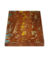 Blat masă rustic din lemn masiv reciclat, dreptunghiulară, 120x40x3,8 cm, handmade