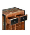 Suport de vin pentru 16 sticle, lemn reciclat, cu aspect industrial - WOODBB123 Suport de vin pentru 16 sticle, lemn reciclat, cu aspect industrial - WOODBB123