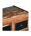 Suport de vin pentru 16 sticle, lemn reciclat, cu aspect industrial - WOODBB123 Suport de vin pentru 16 sticle, lemn reciclat, cu aspect industrial - WOODBB123
