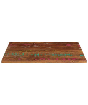 Blat de masă, 90x70x3,8 cm, dreptunghiular, lemn reciclat - WOODBB1062