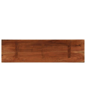 Blat masă rustic din lemn masiv reciclat, dreptunghiulară, 110x40x2,5 cm, handmade