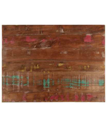 Blat de masă, 80x70x2,5 cm, dreptunghiular, lemn reciclat - WOODBB1073