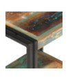 Masă laterală, 40x30x40 cm, lemn reciclat, cu aspect industrial - WOODBB125 Masă laterală, 40x30x40 cm, lemn reciclat, cu aspect industrial - WOODBB125