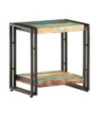 Masă laterală, 40x30x40 cm, lemn reciclat, cu aspect industrial - WOODBB125 Masă laterală, 40x30x40 cm, lemn reciclat, cu aspect industrial - WOODBB125