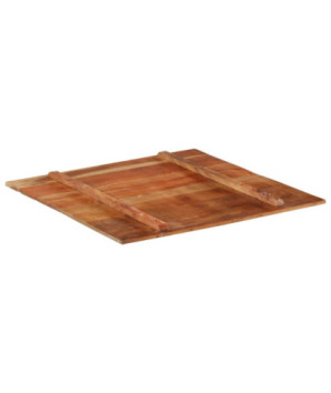 Blat masă rustic din lemn masiv reciclat, pătrată, 80 x 80 cm