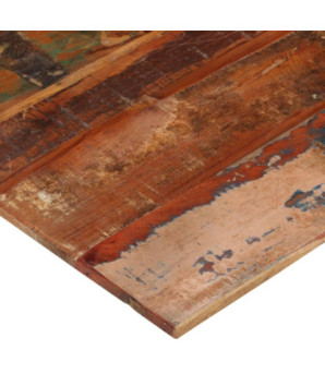 Blat masă rustic din lemn masiv reciclat, pătrată, 80 x 80 cm