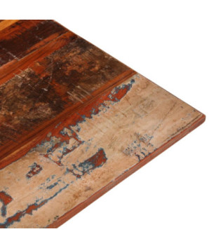 Blat masă rustic din lemn masiv reciclat, pătrată, 80 x 80 cm