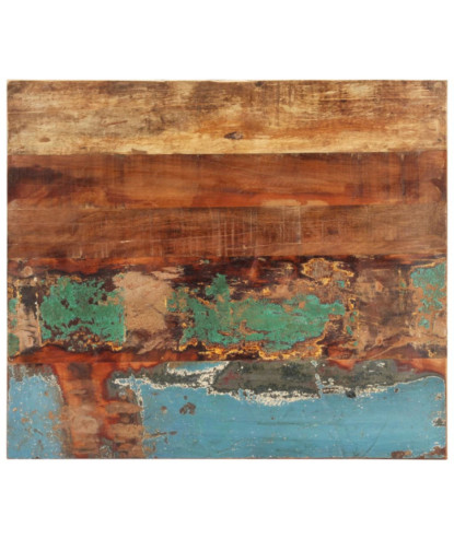 Blat masă rustic din lemn masiv reciclat, dreptunghiulară, 60x70 cm