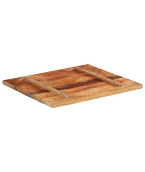 Blat masă rustic din lemn masiv reciclat, dreptunghiulară, 60x70 cm