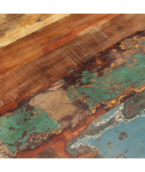 Blat masă rustic din lemn masiv reciclat, dreptunghiulară, 60x70 cm