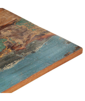 Blat masă rustic din lemn masiv reciclat, dreptunghiulară, 60x70 cm