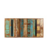 Masă de bucătărie, 160x80x76 cm, lemn reciclat, cu aspect industrial - WOODBB126 Masă de bucătărie, 160x80x76 cm, lemn reciclat, cu aspect industrial - WOODBB126