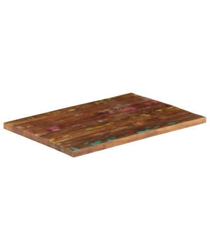 Blat de masă, 90x60x3,8 cm, dreptunghiular, lemn reciclat - WOODBB1090