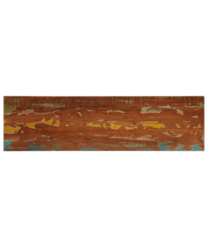 Blat masă rustic din lemn masiv reciclat, dreptunghiulară, 120x40x2,5 cm, handmade