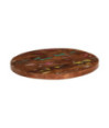 Blat masă rustic din lemn masiv reciclat, rotundă, 60 x 3,8 cm, handmade Blat masă rustic din lemn masiv reciclat, rotundă, 60 x 3,8 cm, handmade