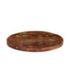 Blat masă rustic din lemn masiv reciclat, rotundă, 60 x 3,8 cm, handmade Blat masă rustic din lemn masiv reciclat, rotundă, 60 x 3,8 cm, handmade