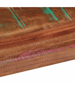 Blat de masă, 100x80x3,8cm, dreptunghiular, lemn reciclat - WOODBB1103