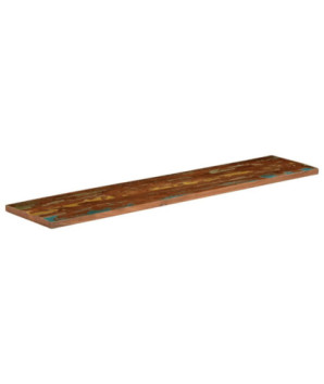 Blat masă rustic din lemn masiv reciclat, dreptunghiulară, 140x30x2,5 cm, handmade