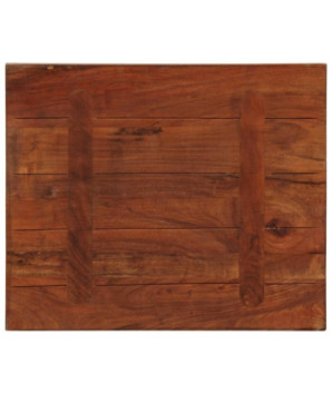 Blat masă rustic din lemn masiv reciclat, dreptunghiulară, 60x50x3,8 cm, handmade