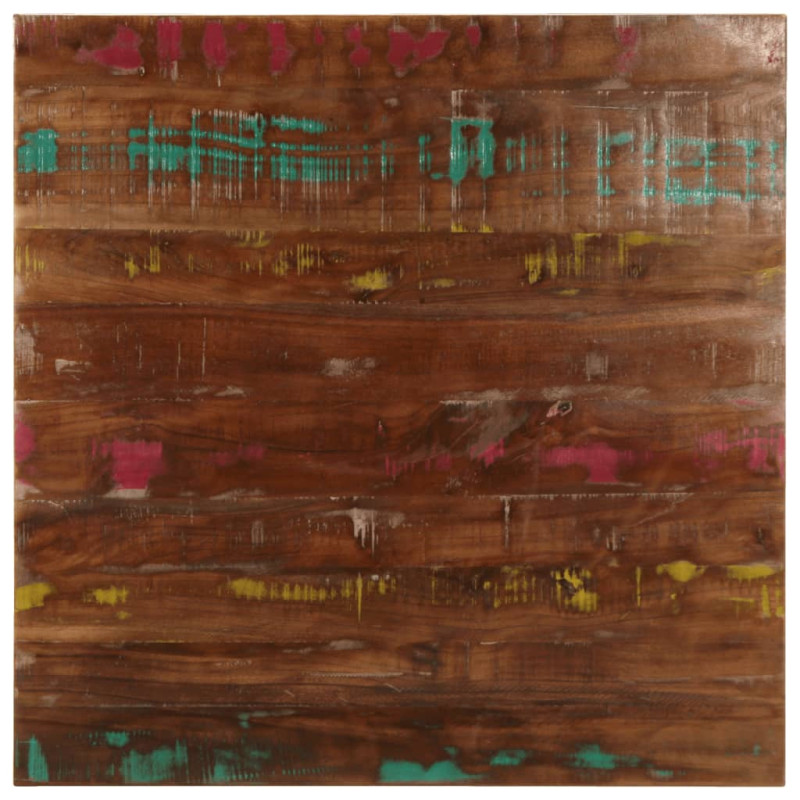 Blat masă rustic din lemn masiv reciclat, pătrată, 70x70x1,5 cm, handmade Blat masă rustic din lemn masiv reciclat, pătrată, 70x70x1,5 cm, handmade
