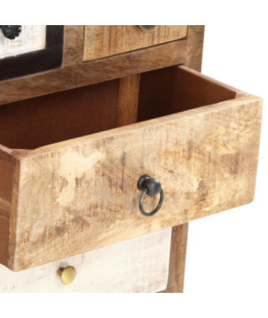 Dulap cu sertare, 45 x 30 x 105 cm, lemn reciclat - WOODBB1145